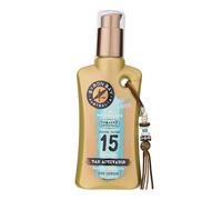Byron Bay Australia Sun Cream Lotion SPF 15 - Sunscreen with Bronzing & Tanning Activators For A Deeper Tan, UVA & UVB Protection, Non-Greasy, Water-Resistant, No White Marks, Reef-Safe - 200ml.