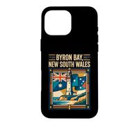 Byron Bay New South Wales Australia Flag Lighthouse Travel Case for iPhone 16 Pro Max