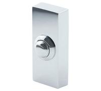 Byron Doorbell Push Button - Universal - For new or existing installations - 2-wire installation - Chrome finish