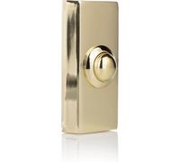 Byron Dbw-21027 Wired Door Bell Push Button Replacement Unit - Polished Brass Finish 2204
