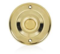 Byron DBW-21074 Bell Push - Flush Mount - Brass Finish