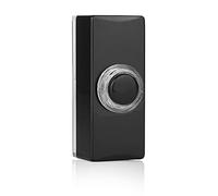 Byron DBW-22012 Universal Doorbell Button-Backlit-Bi-Wire Installation, Black