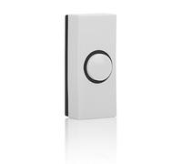 Byron DBW-22013 Universal Doorbell Button - Backlit - Bi-Wire Installation - White