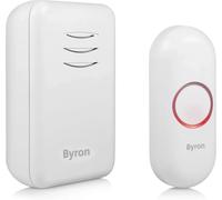 Byron DBY-22311 Wireless Portable Doorbell Set, 150 m Range, 16 Melodies