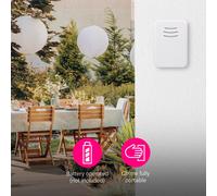 Byron DBY-22311 Wireless Portable Doorbell Set, 150 M Range, 16 Melodies , Whit