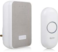 Byron DBY-22322UK Wireless Plug in Doorbell Set, 150 m Range, 16 Melodies, Visu