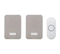 Byron DBY-22324UK Wireless Doorbell Kit with Portable & Plug-In Chime - 150m