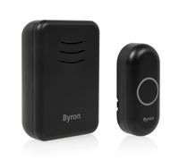 Byron Wireless Portable Doorbell Set - 150 m Range - 16 Melodies - DBY-22351BS