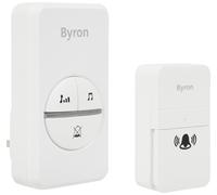Byron DBY-23442BS 100m Plug-In Doorbell - Single, White