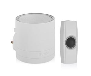 Byron DBY-24112-UK WIRELESS DOOR CHIME WHITE SET 200M