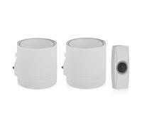 Byron DBY-24115-UK WIRELESS DOOR CHIME WHITE SET 200M
