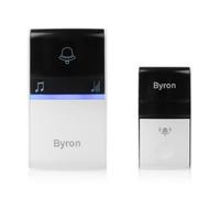 Byron Wireless Doorbell Kit - Kinetic energy - Easy installation - Range: 100 m in open field - Adjustable volume and melodies - 80 dB max - DBY-23612BS