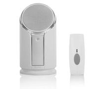 Byron Sentry BY301 100m Extra Loud Wireless Portable Door Chime Kit with Optional Strobe Alert and 8 Sounds Multi-Colour