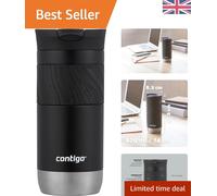 Byron Snapseal 470ml Travel Mug | One-Handed Operation | Hot & Cold Drinks