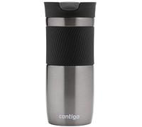 Contigo Byron Snapseal Travel Mug | Stainless Steel Thermal Mug | Vacuum Flask | Leakproof Tumbler | Coffee to Go Mug with BPA Free Easy-Clean Lid | Gunmetal | 470 ml