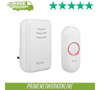 Byron White Wireless Door Chime Kit DBY-22312UK 100% ORIGINAL ⭐⭐⭐⭐⭐