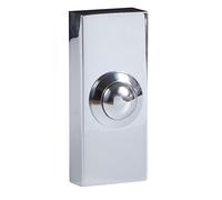 BYRON Wired Surface Mounted Chrome Bell Push 2204BC - POST & VAT INC