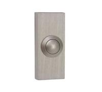 Byron Bell Push 2204BN Wired, Chrome Effect, Bushed Nickel
