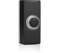 BYRON Wired Door Bell Push Button - Simple Design - Compatible with Most Chimes - Easy Installation (BLACK ILLUMINATED)