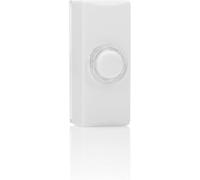 BYRON Wired Door Bell Push Button - Simple Design - Compatible with Most Chimes - Easy Installation (WHITE ILLUMINATED)