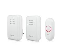 Byron Wireless Doorbell Set, Portable Battery-powe