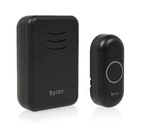 Byron Plug-In Wireless Doorbell Set - Black