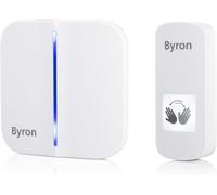 Byron Wireless Portable Doorbell Set Touch Free Door Push Wave Sensor 100m Range