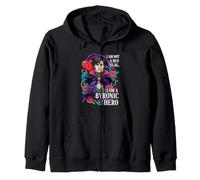 Byronic Hero Red Flag Dark Academia Literature Zip Hoodie