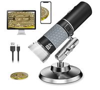 Bysameyee 4K 3840x2160P Wireless Digital Microscope, Handheld HD USB Microscope Inspection Camera Endoscope 50x-1000x Magnification, Compatible with iPhone/iPad/Android Phone/Tablet/Windows/Mac PC