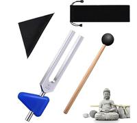 Bysameyee 528 hz Tuning Fork Medical with Taylor Percussion Hammer Mallet, Non-Magnetic Aluminum Alloy Tuning Forks for Sound Healing Therapy, DNA Repair, Violin/Guitar/Piano Tune