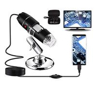 Bysameyee USB Digital Microscope, Handheld 40X-1000X Magnification Endoscope, 8 LED Mini Video Camera for Windows 7/8/10 Mac Linux Android (USB Microscope+Case)