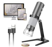 Bysameyee Wireless Digital Microscope 4K HD Wi-Fi Microscope Camera Digital Magnifier Compatible for iPhone/Android Phones and PC