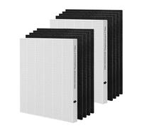 Byseacore HEPA Filter Replacement Compatible with Fellowes AeraMax 290/300/DX95 Air Purifiers and HF-300/AP-300PH, 2 HEPA(H13) Filter + 8 Activated Carbon Pre-filter, Part# 9287201