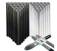 Bysiter Makeup Brush Protector Cosmetic Makeup Brush Pen Guard Expandable Mesh Sleeve Covers Set Storage medium large sizes brushes for Travel (50 Black and 50 White)