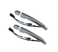 BYSKJZ Car Outer Door Handle Replacement for Koleos 2009 2010 2011-2018 Car Silver Outer Outside Door Handle 80640JY01B 80640-JY01B 80640-JY01A 80647-JY01A 80647JY01A(Rear Pair 2Pcs)