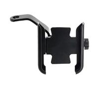 BYSKJZ Motorcycle Navigation Bracket For NMAX25 For NMAX155 125 155 2015-2024 Motorcycle Accessories Mirror Handlebar Mobile Phone Holder GPS Stand Bracke(Mirror Type Black)