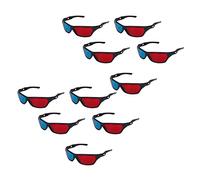 BYSL 10X Red and Blue Anaglyph Dimensional 3D VISION Glasses for TV Game DVD