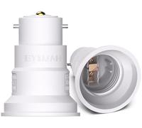 BYSMAH B22 to E27 Adapter,3 Pack Bayonet to Screw Bulb Adaptor Fitting for Ceiling Fan Light Bulb，BC to ES Lamp Base Socket Converter for LED and Incandescent and CFL Bulbs