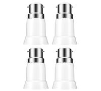 BYSMAH B22 to E27 Adapter, 4 Pack Bayonet to Screw Bulb Adaptor