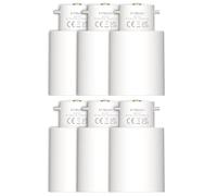BYSMAH B22 to E27 Adapter, 6 Pack Bayonet to Screw Bulb Adaptor Fitting for Ceiling Fan Light Bulb, BC to ES Lamp Base Socket Converter for LED and Incandescent and CFL Bulbs