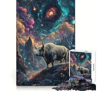Byson And Nature Cosmic Neon Jigsaw for Adults 1000 Pieces Brain Activity Quiet Recreation Accurate Cut Birthday Gift (38x52cm)