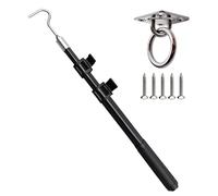 Bytcew Attic Pull Down Hook System Kit, Extendable Ladder Door Stairs Puller Rod Pole, Replacement for Ropes Cord String
