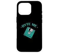 Byte me Floppy Disk Floppy Disk Retro Memory Module Case for iPhone 16 Pro