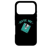Byte me Floppy Disk Floppy Disk Retro Memory Module Case for iPhone 17 Pro