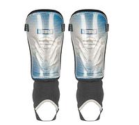 BYTE MX JUNIOR SHINGUARDS SILVER/BLUE (LARGE)