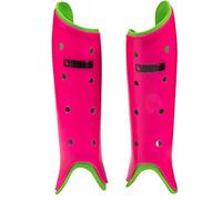 Byte Sports Club Hockey Shinguards - Senior (Pink/Green, Large)