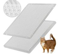 BYTEBAY 12 Pack Cat Repellent Outdoor/Indoor Scat Mat for Cats&Dogs, Keep Away Pest Plastic Mats with Spikes,16 x 13 Inches