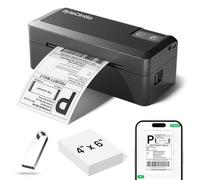 ByteCintia Bluetooth Thermal Shipping Label Printer, 4x6 Shipping Label Printer for Small Business, Support Android, iOS, Windows & Mac, Works with Amazon, Ebay, Shopify, Etsy
