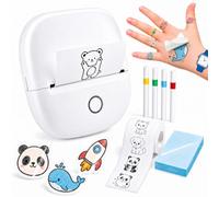 ByteCintia Temporary Tattoo Maker for Kids, Inkless Thermal Printer with AI Design App & Photo-to-Art, Mess-Free DIY Arts & Crafts with Markers, Children's Gifts for Ages 5-12 (White)