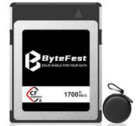 ByteFest 128GB Professional CFexpress Type B Memory Card, Raw 4K/8K Video Recording for Canon EOS R3/R5/R5C, for Nikon Z6/Z7/Z9/D5/D6/D500/D850, for DJI Ronin 4D Panasonic FUJIFILM Camera, Silver